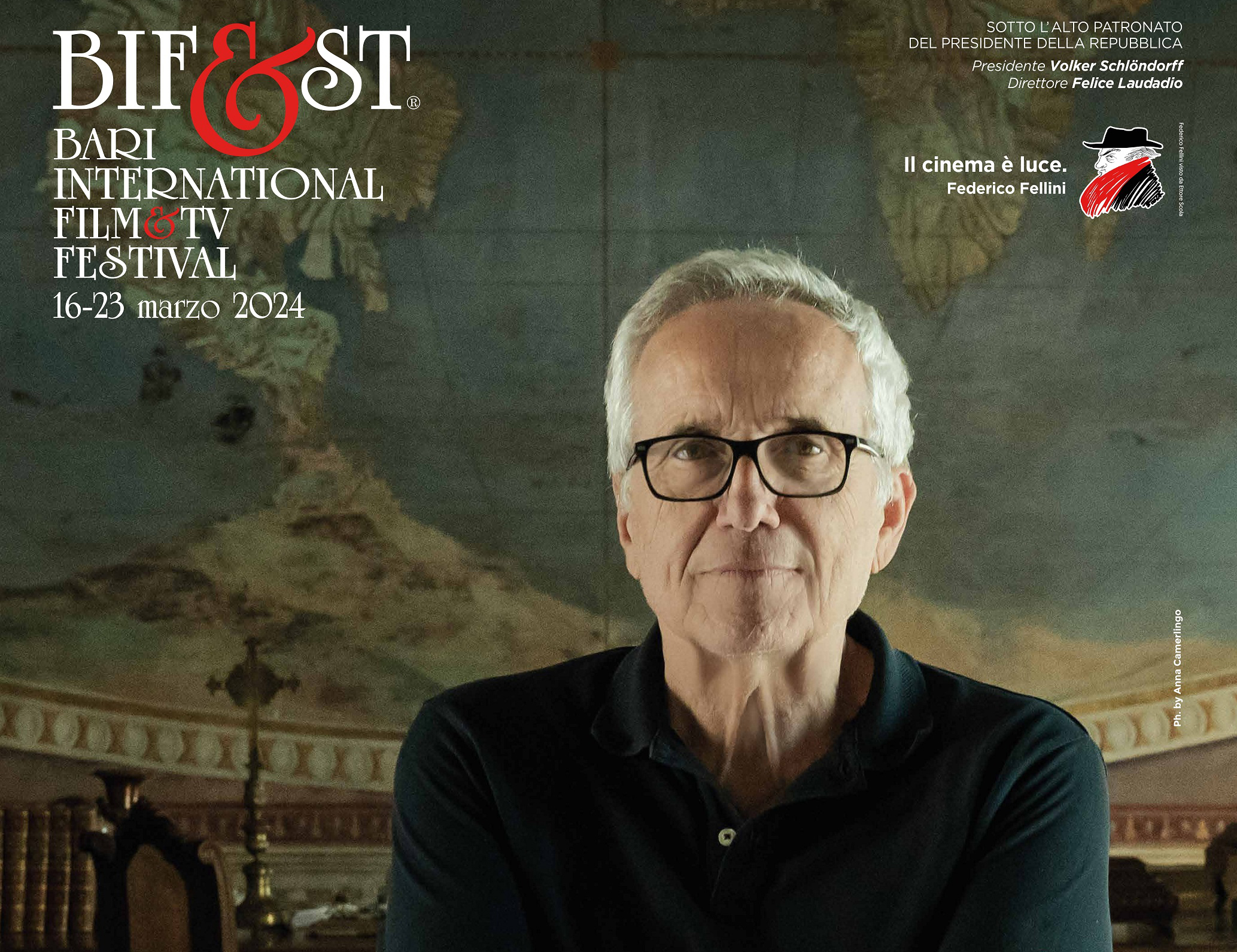 Marco Bellocchio nel poster del Bif&st 2024 (ESCLUSIVA) RB Casting