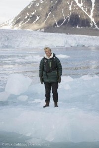 Emma Thompson in the Arctic with Greenpeace