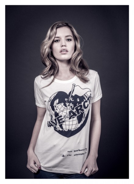 Georgia May Jagger Models 'Save the Arctic' T-Shirt