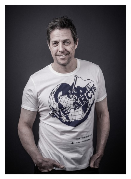 Hugh Grant Models 'Save the Arctic' T-Shirt