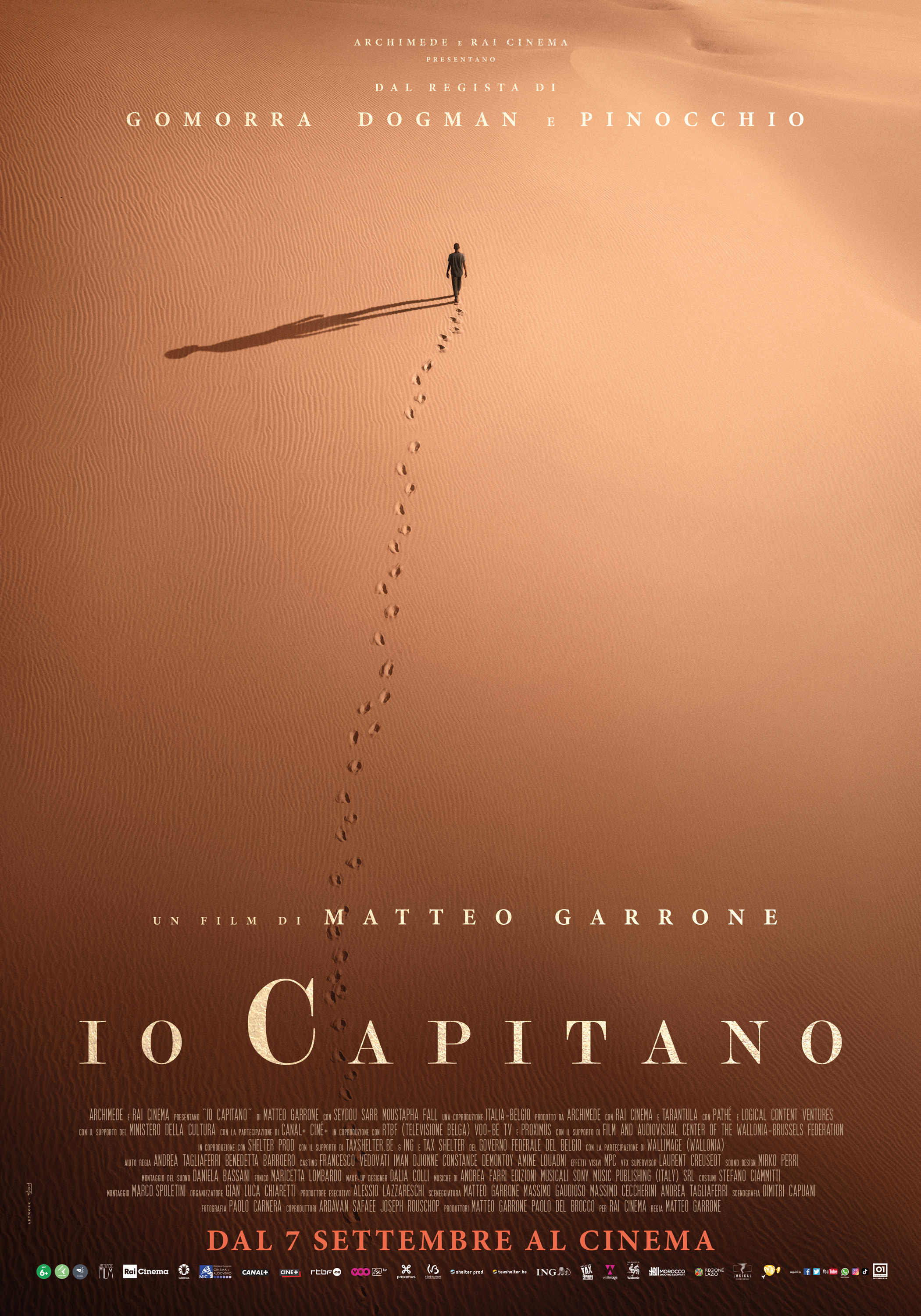 “Io Capitano”, poster of the new film by Matteo Garrone |  RB Casting