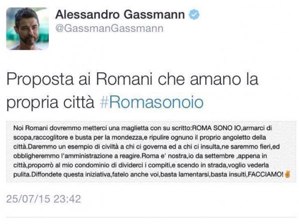ROMA-SONO-IO-ALESSANDRO-GASSMAN-GASSMANN-TWITTER-2015