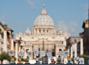 'Save the Arctic' LEGO Scene in Rome